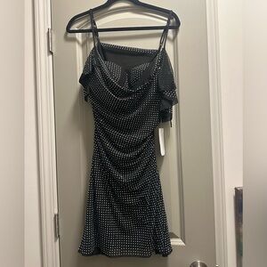 Iridescent studded dress